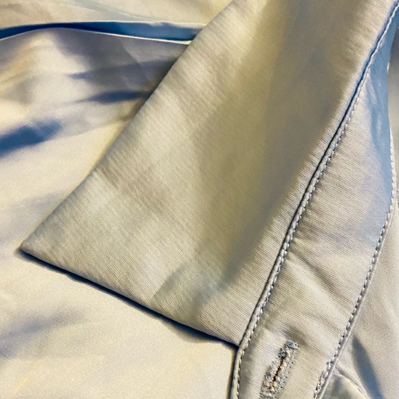 Drop Down Shoulder Satin Blouse - Picture 8 of 12